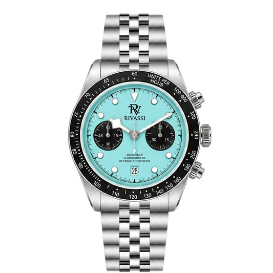 Rivassi Black Bay Chrono Summer Blue